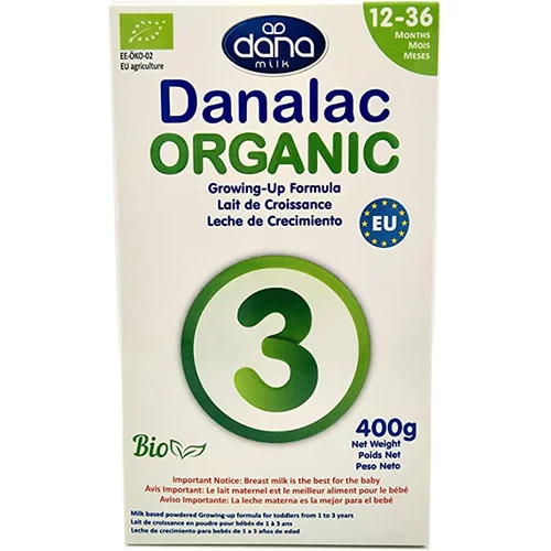  Danalac Organic 3, ekološka nadaljevalna formula za dojenčke