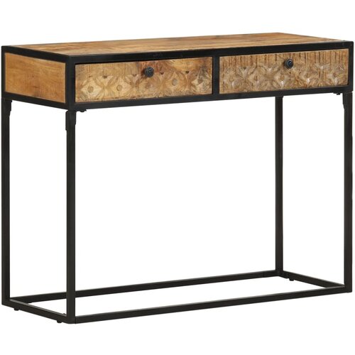 Konzolni stol 100 x 35 x 75 cm od masivnog drva manga Slike