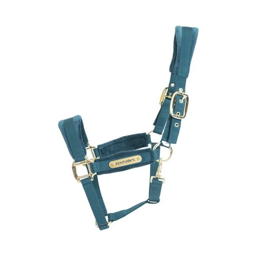 Kentucky Horsewear Oglavka Velvet, emerald - Full Cene