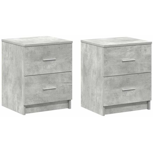 vidaXL Nočne omarice 2 kosa z 2 predaloma betonsko sive 40x36x50 cm, (5000298663) Cene