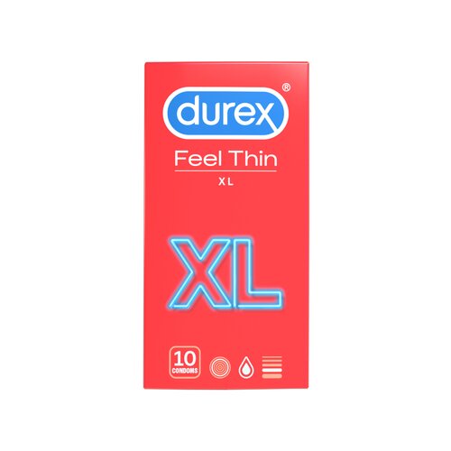 Durex Kondomi Feel Thin XXL, 10 kos Cene
