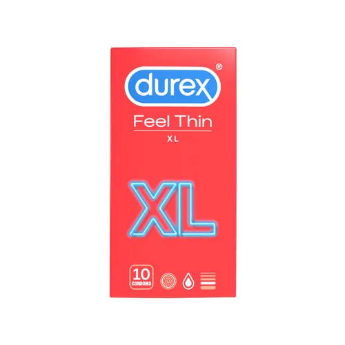 Durex Kondomi Feel Thin XXL, 10 kos