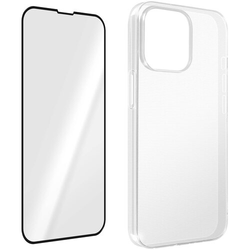 AVIZAR iPhone 14 Pro 360&amp;deg; Protection Pack: tanek crn ovitek iz mehkega kaljenega stekla, (20714826) Slike