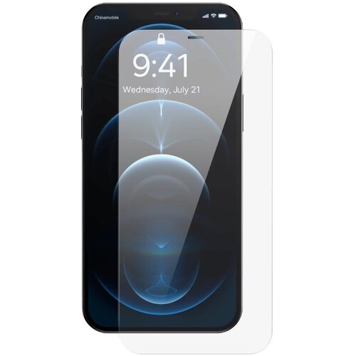 Baseus Kaljeno steklo za iPhone 12 Pro Max s pokrovom zvočnika 0,4mm SET, (21521914) Cene