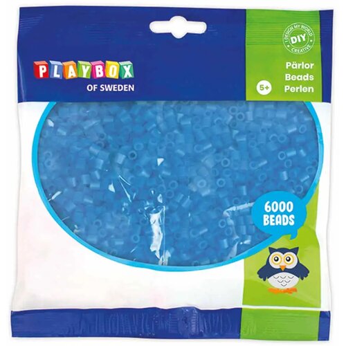 Playbox 5mm MIDI prozirne perle za glačanje u plavoj boji, pakiranje od 6000 komada Cene