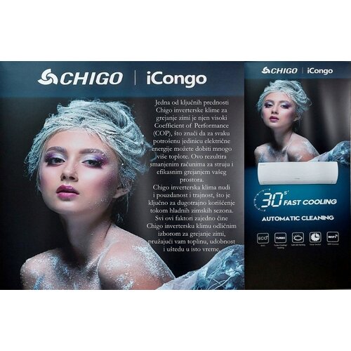 Chigo klima Uređaj Moon 12k, Inverter, R32, WI-FI (CS-35V3G-1K268AH8A-W3) Cene