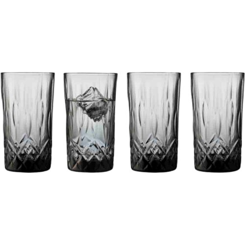  Kozarec Highball Sorrento 38 cl, 4 kosi - Smoke Cene