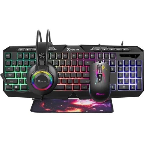  Slušalice tipkovnica + miš + podloga X-trike me CMX-410 gaming Cijene