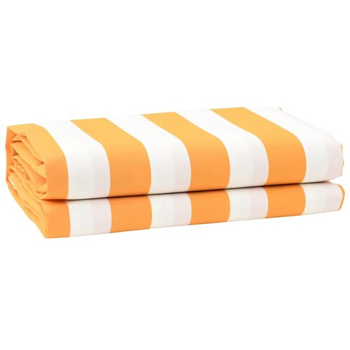VidaXL Nadomestno platno za tendo Rumena in bela 10 x 1.6 m blago, (5000045944) Slike