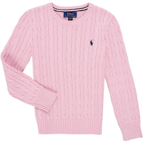 Polo Ralph Lauren LS CABLE CN-TOPS-SWEATER Ružičasta Cijene