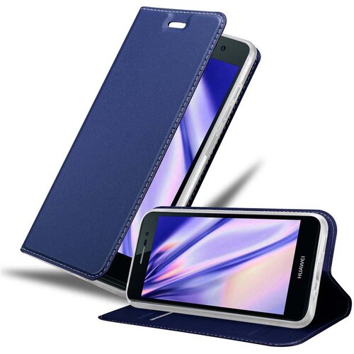 Cadorabo Ohi&scaron;je, združljivo z Huawei ASCEND P7 v klasična temno modra - Za&scaron;čitni ovitek z magnetnim zapiranjem, stoječo funkcijo in režo za kartice, (20552496) Cene