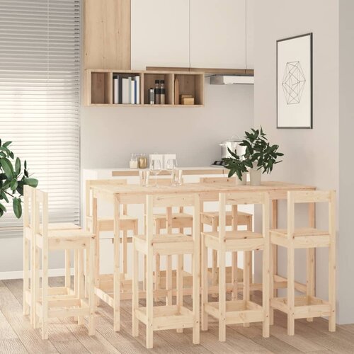  The Living Store Barska garnitura 9-delna trdna borovina - Barska Garnitura, (21479589) Cene