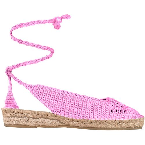 M-ISHKA Ženske heklane espadrile 3 Barbie roze Slike