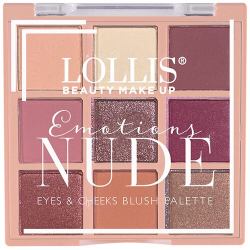 LOLLIS Emotions Nude Eyes & Cheeks Blush Palette 15gr Cene