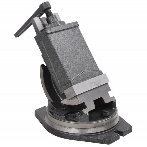 vidaXL Nagibni primež z 2 osema 160 mm Cene
