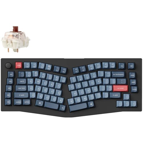 KEYCHRON V10 Max QMK/VIA Brezžična Mehanska Tipkovnica, Bluetooth / 2.4 GHz, Brown Tactile Switch, US Layout, V10M-D3, (21733078) Cene