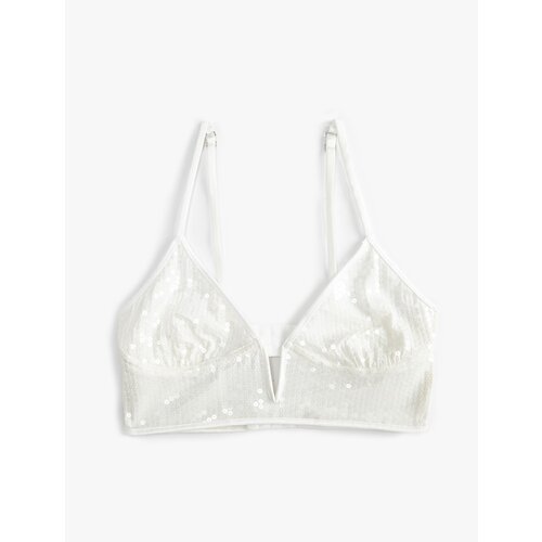 Koton Bridal Bra Sequined Unfilled Unsupported Slike