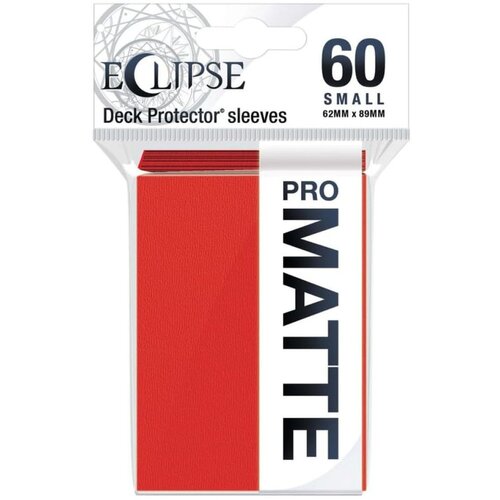 Ultra PRO Matte Eclipse Small Desk Protector Sleeves 60 - Apple Red Cene