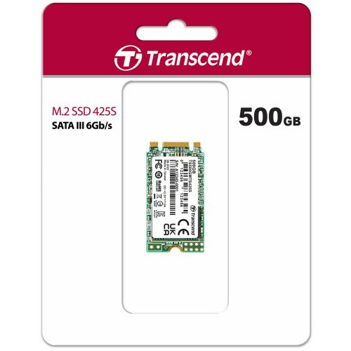 Transcend 500GB, M.2 2242 SSD, SATA3 B+M Key, TLC Slike