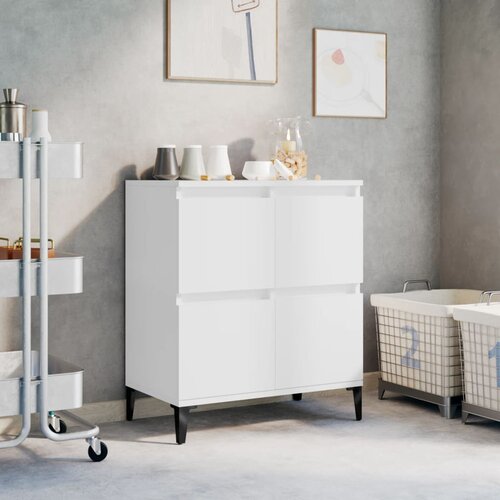 The Living Store Komoda bela 60x35x70 cm inženirski les - Komoda, (21503286) Cene