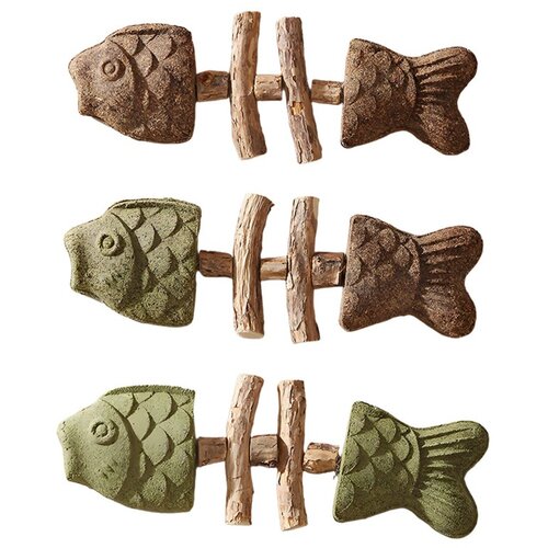 INF Ribje igračke za mačke, 3 kosi, silvervine in mačja meta, (5000322395) Slike