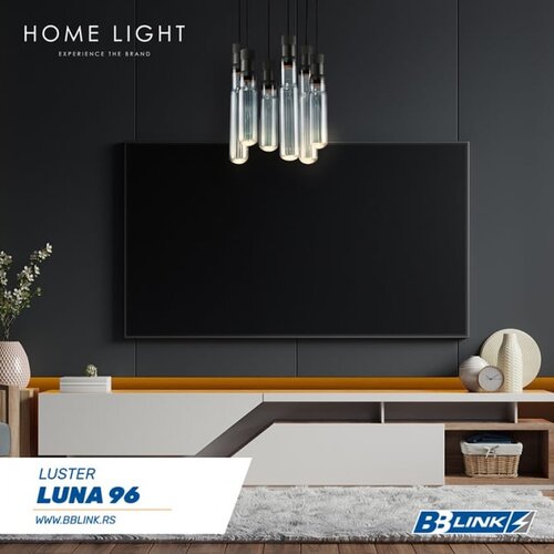 Luna 96 visilica  6*GU10 black/smoked glass Cene