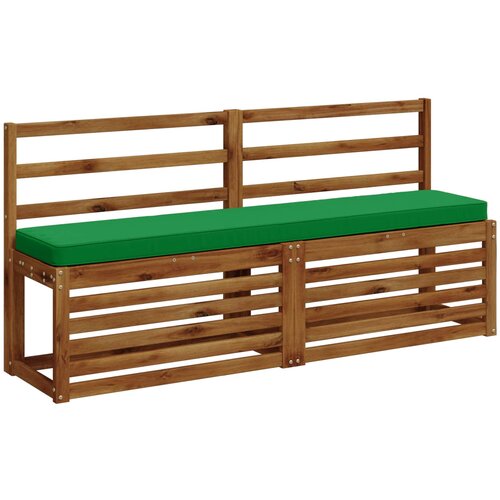  Jastučići za klupe - 2 dijela VUGHT 2 pcs 100% poliester Zelena Slike