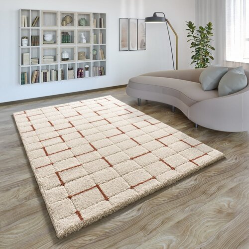 Universal Opečnato oranžno-kremno bela preproga 80x150 cm Brenda &amp;ndash; Slike