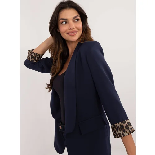 Fashion Hunters Navy blue blazer with lining