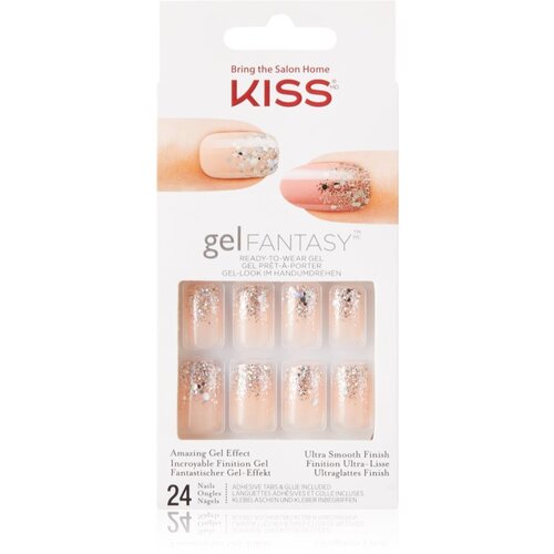 Kiss Gel Fantasy Fanciful umetni nohti 24 kos Slike