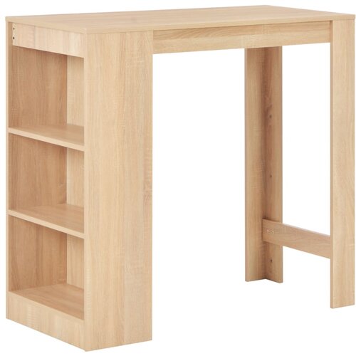  The Living Store Barska miza s polico 110x50x103 cm hrast - Barska Miza, (21501782) Cene