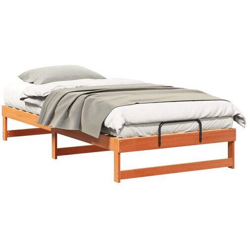 vidaXL Konstrukcija postelje Rjava 100 x 200 cm Masivno borovo les, (5000126700) Cene