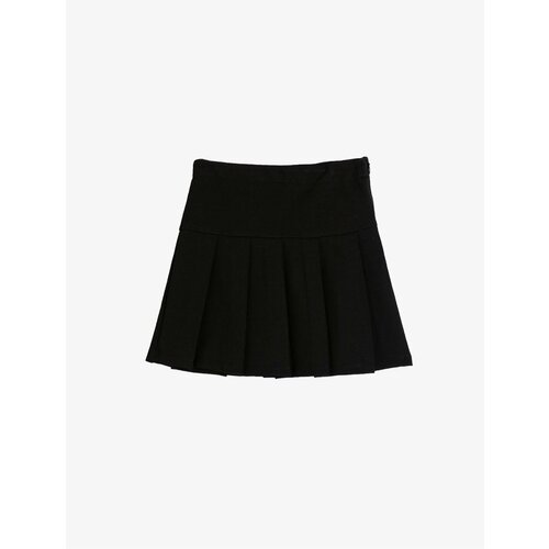 Koton Pleated Skirt Zippered Viscose Slike