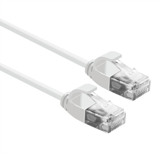 Secomp ROLINE UTP Bakar PatchCord SLIM Cat6A LSOH white 3.0m Cene