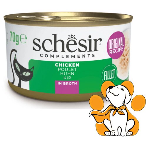 Schesir Cat Chicken in Broth 70g, Vlažna Hrana Sa Piletinom u Bujonu Cene