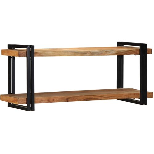 vidaXL Stenska polica 110x33x45 cm Masivni les Akacija Cene