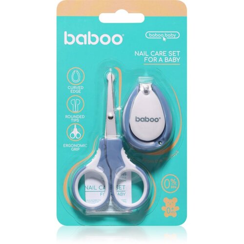 Baboo Nail Care Set set za manikuru za djecu od rođenja Blue Haze 0m+ 2 kom Cijene