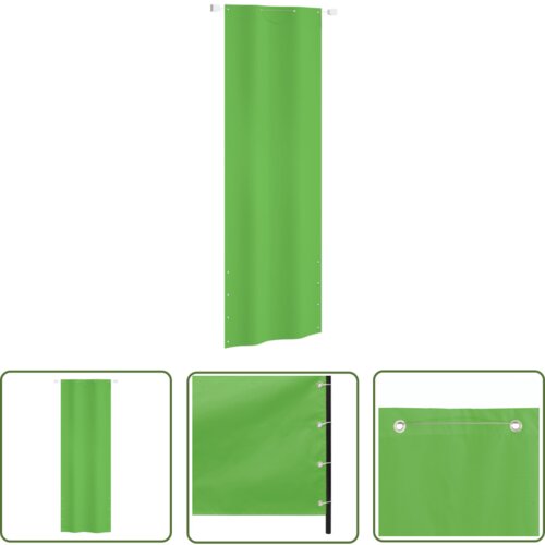  The Living Store Balkonsko platno svetlo zeleno 80x240 cm tkanina Oxford - Balkonsko Platno, (21743547) Cene