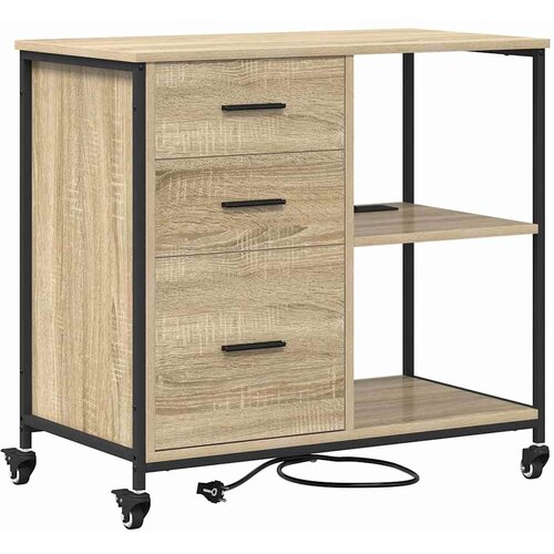  s postajom za punjenje Sonoma hrast 76 x 41 x 72 cm Slike