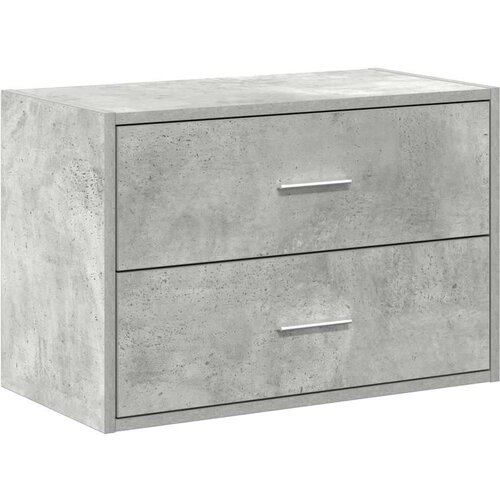 VidaXL Ormarić s 2 ladice boja hrast 60x31x40 cm konstruirano drvo Slike