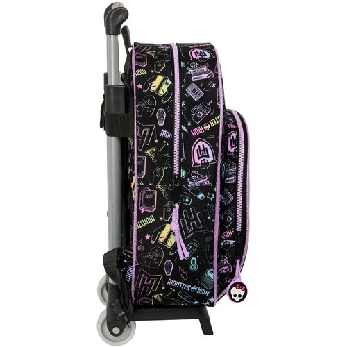  &amp;Scaron;olski nahrbtnik s kolesi Monster High Črna 28 x 34 x 10 cm Slike