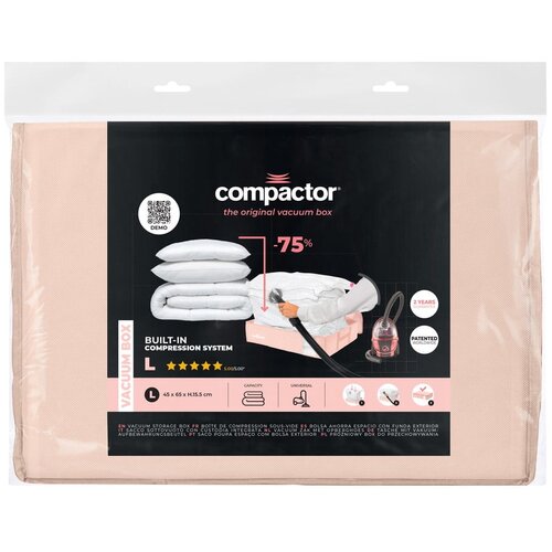 Compactor Vakuumska plastična kutija za ispod kreveta 65x45x15,5 cm Pink Edition &amp;ndash; Slike