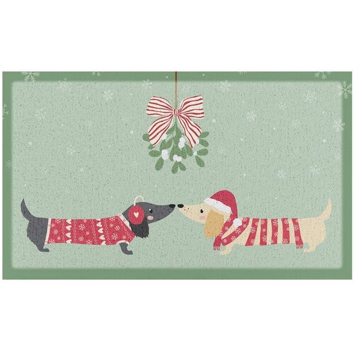 Artsy Doormats Otirač s božićnim motivom od reciklirane plastike 40x70 cm Christmas Sausage Dogs &ndash; Cijene