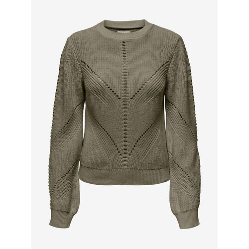 Only Khaki Womens Patterned Sweater Ella - Women Slike