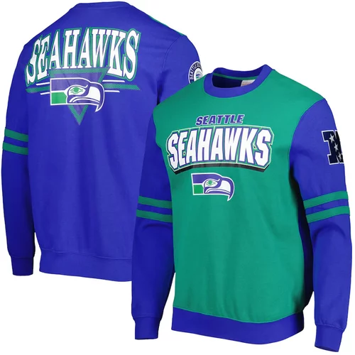 Mitchell And Ness Seattle Seahawks All Over Crew 2.0 pulover
