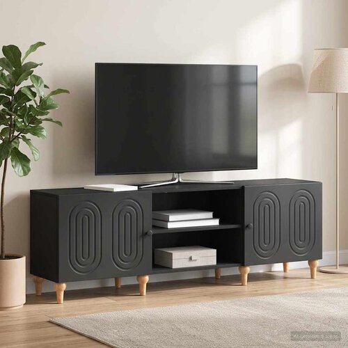 TV ormar Crna 150 x 31 x 50 cm Konstruirano drvo Cene