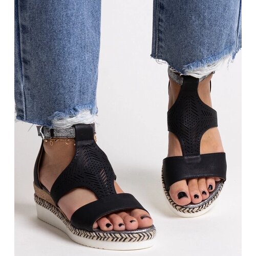 D/CEO Black sandals on a block heel Millo Cene