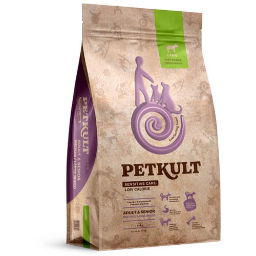 Petkult sensitive care adult low calorie, medium &amp;amp; large - jagnjetina 12 kg Slike