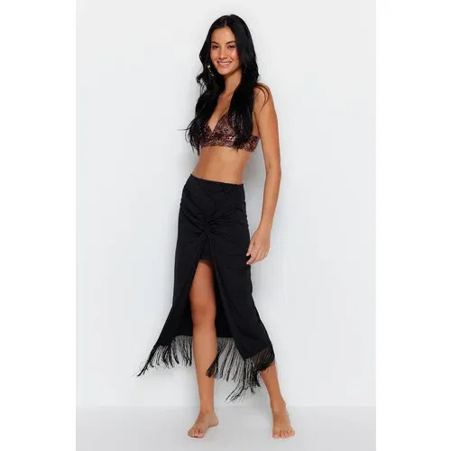 Trendyol Skirt - Black - Midi