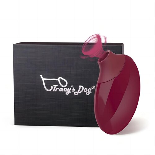 Tracy&amp;#039;s Dog Flamingo Clitoral Sucking Vibrator Wine Red Slike